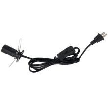 ETL approved US salt lamp cords SPT-2 18/2C with 303 on/off switch, 6ft